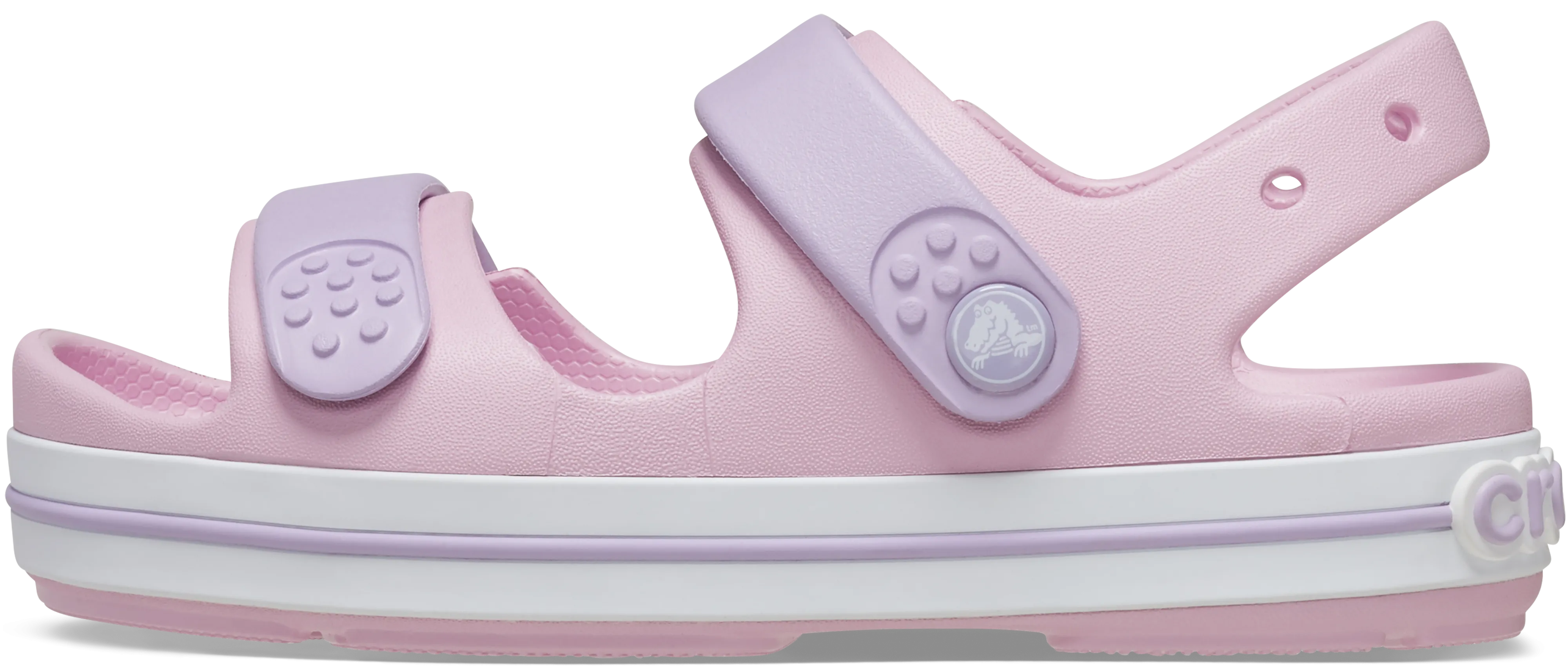 Crocs Crocband Cruiser Sandals - Toddler (Ballerina Pink) (SIZES C4-C10)