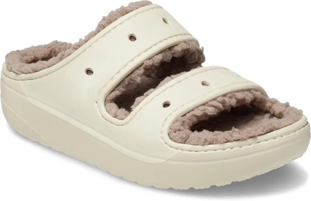 Crocs Unisex-Adult Classic Cozzzy Platform Sandals | Fuzzy Slippers Slide
