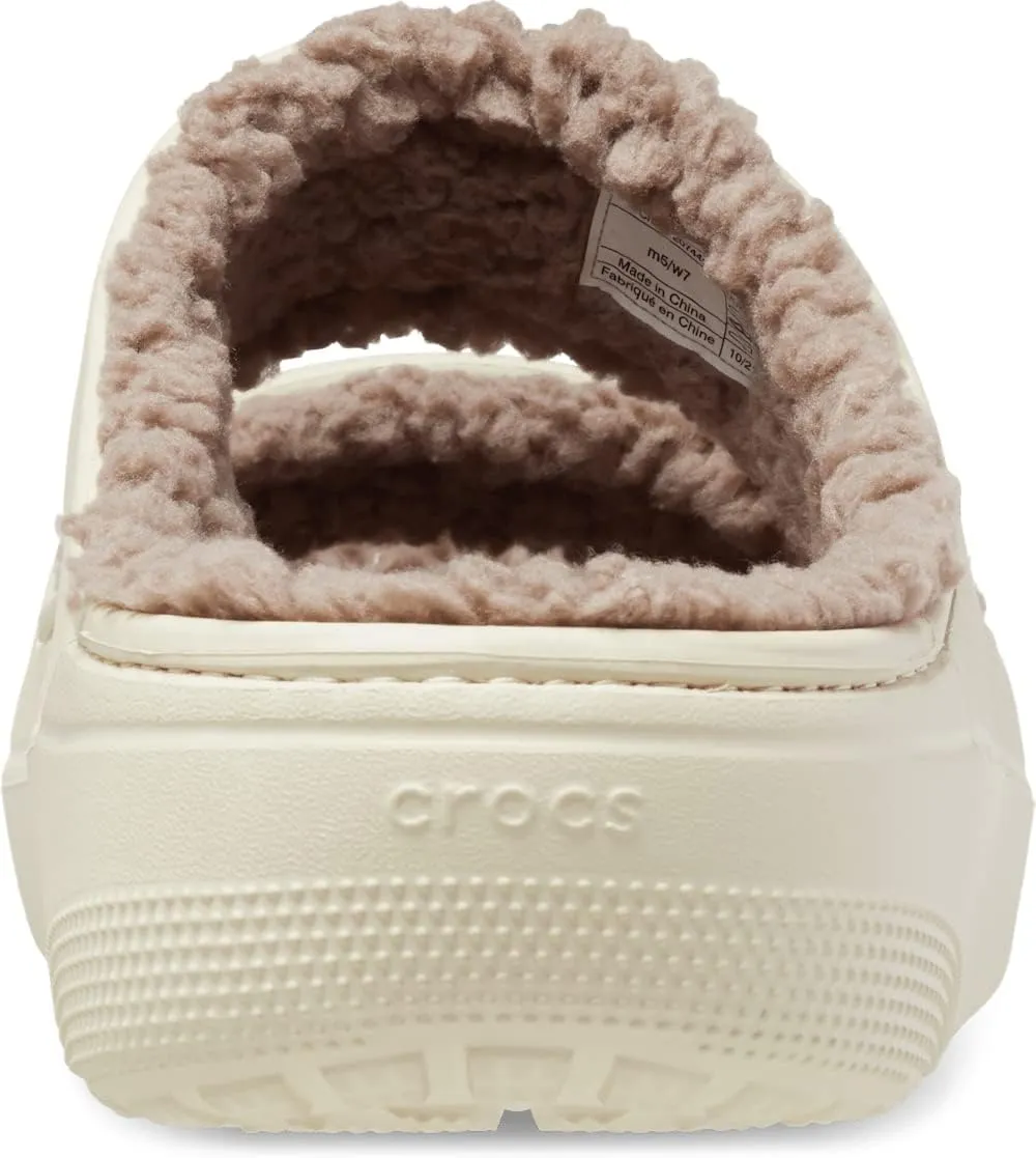 Crocs Unisex-Adult Classic Cozzzy Platform Sandals | Fuzzy Slippers Slide