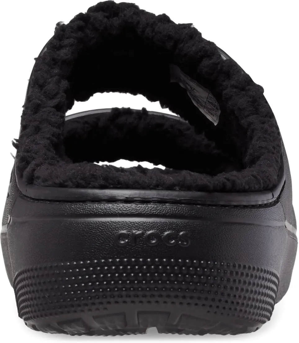 Crocs Unisex-Adult Classic Cozzzy Platform Sandals | Fuzzy Slippers Slide
