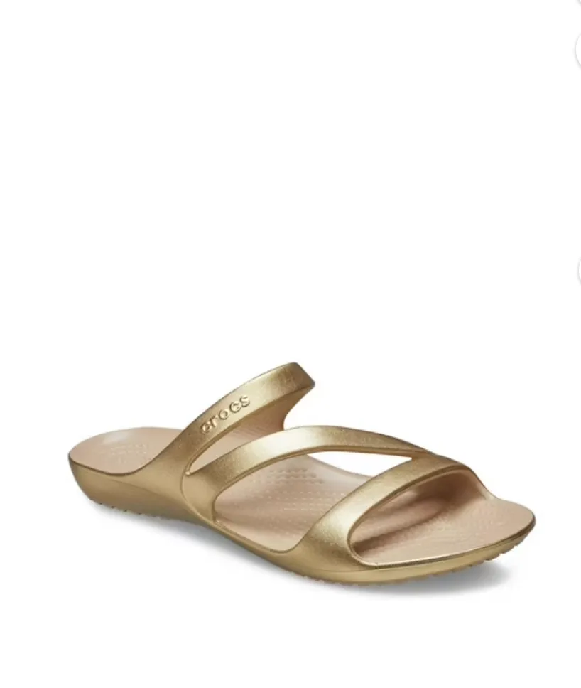 Crocs Women Kadee II Metallic Sandal In Gold (Pre-Order)
