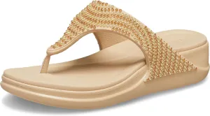 Crocs Women's Boca Bling Flip Wedge Platform Sandal