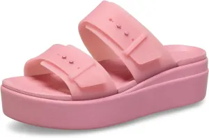 Crocs Women's Brooklyn Buckle Low Wedge, Platform Sandals