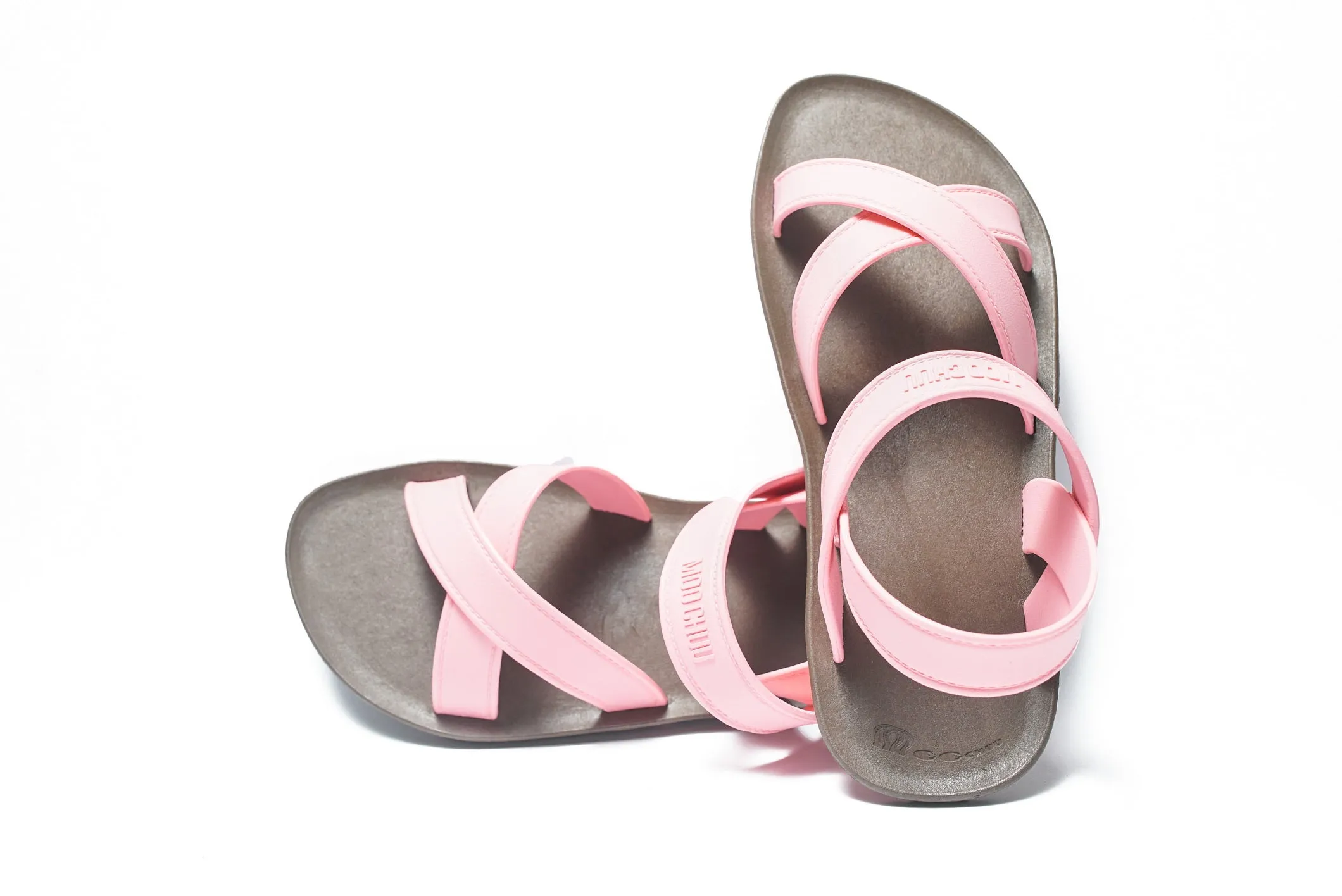 Cross Plus Brown Sole Light Pink Strap