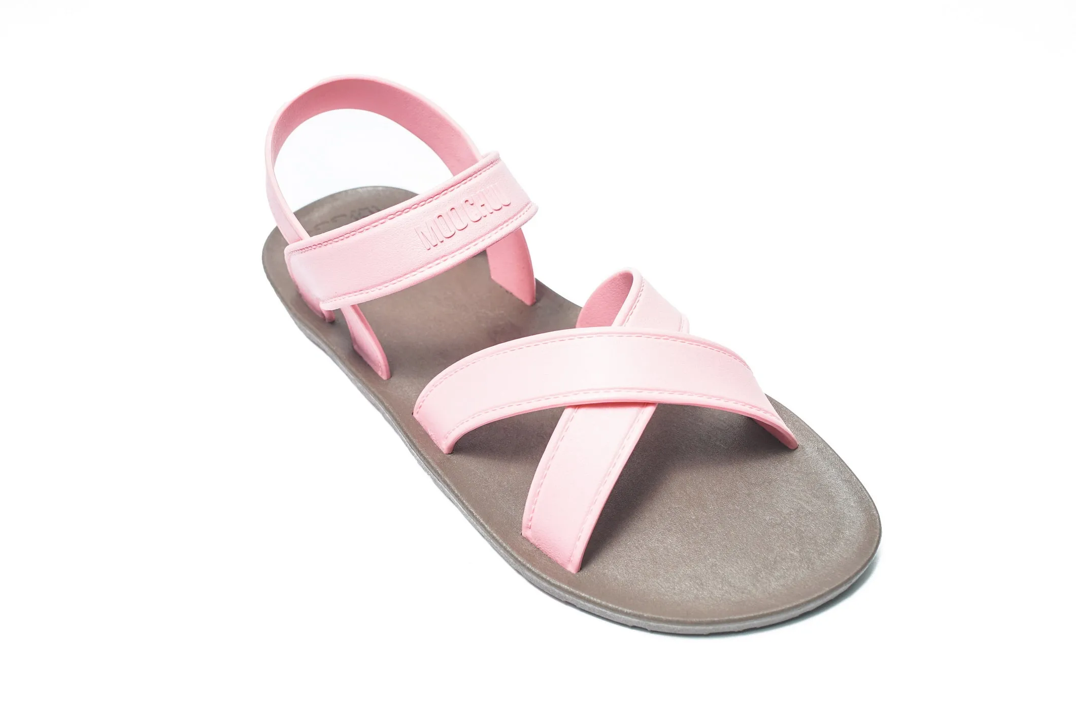 Cross Plus Brown Sole Light Pink Strap