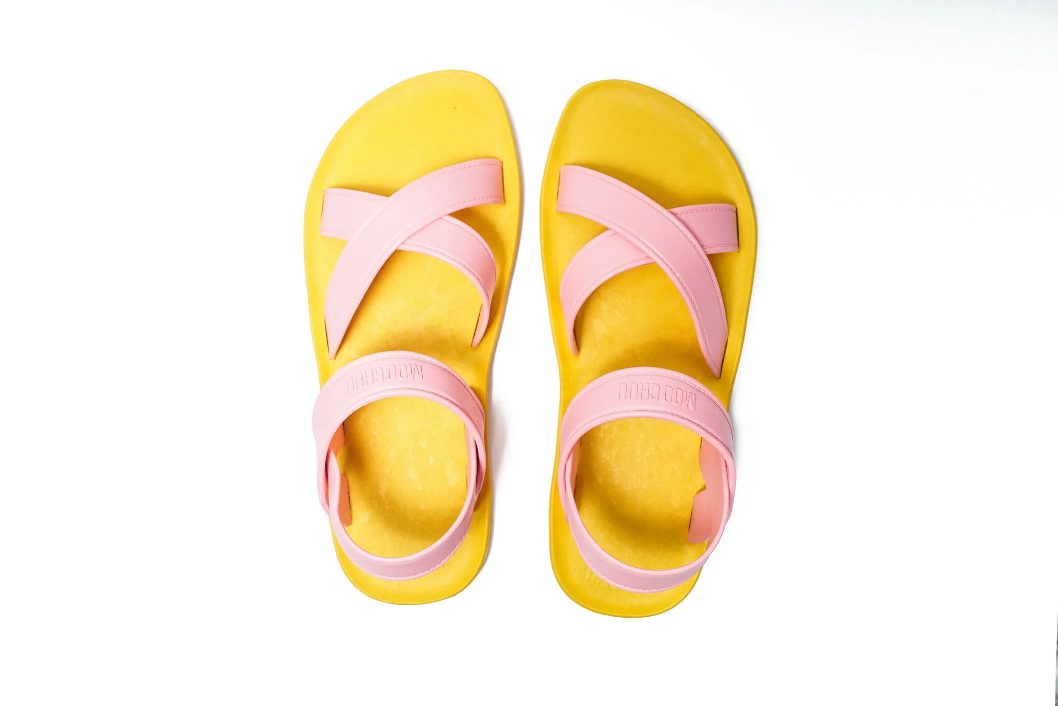 Cross Plus Yellow Sole Light Pink Strap