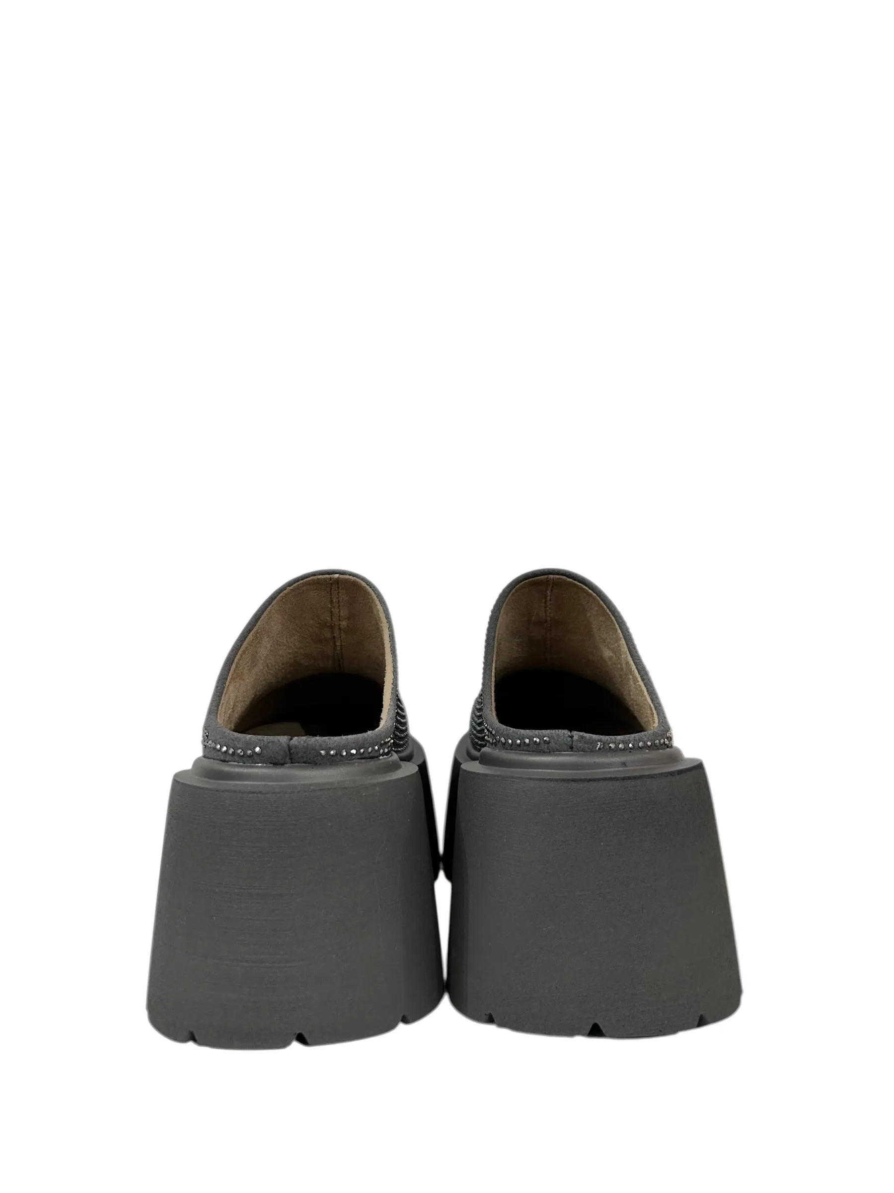 Crystal Platform Mule Clogs
