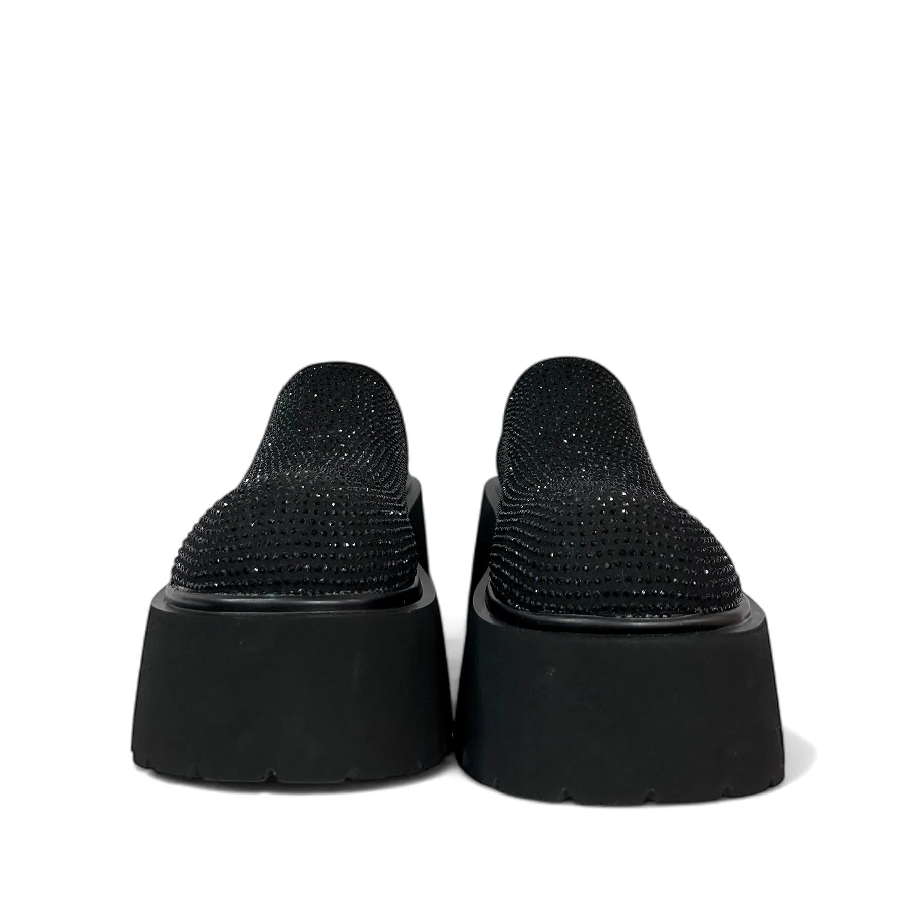 Crystal Platform Mule Clogs