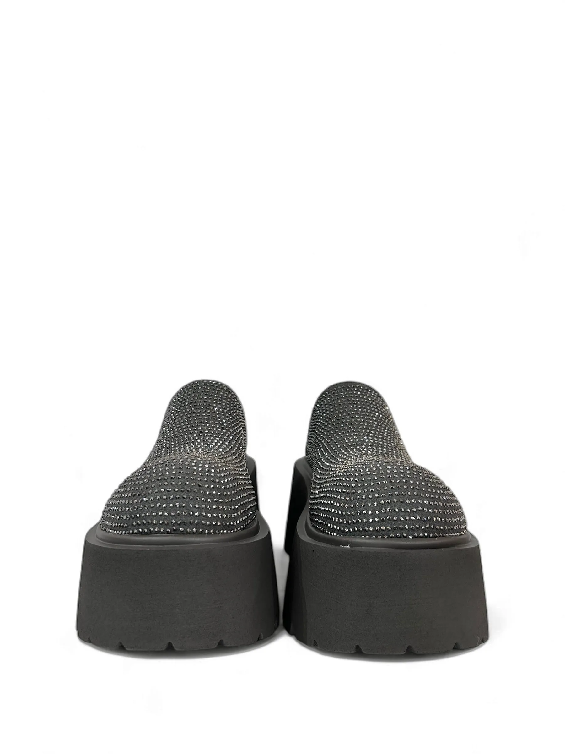 Crystal Platform Mule Clogs