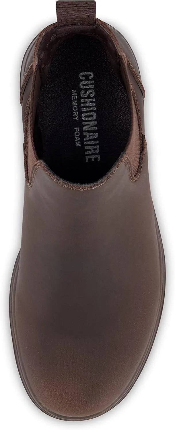 CUSHIONAIRE Women's Britain slip on chelsea boot  Memory Foam, Wide Widths Available
