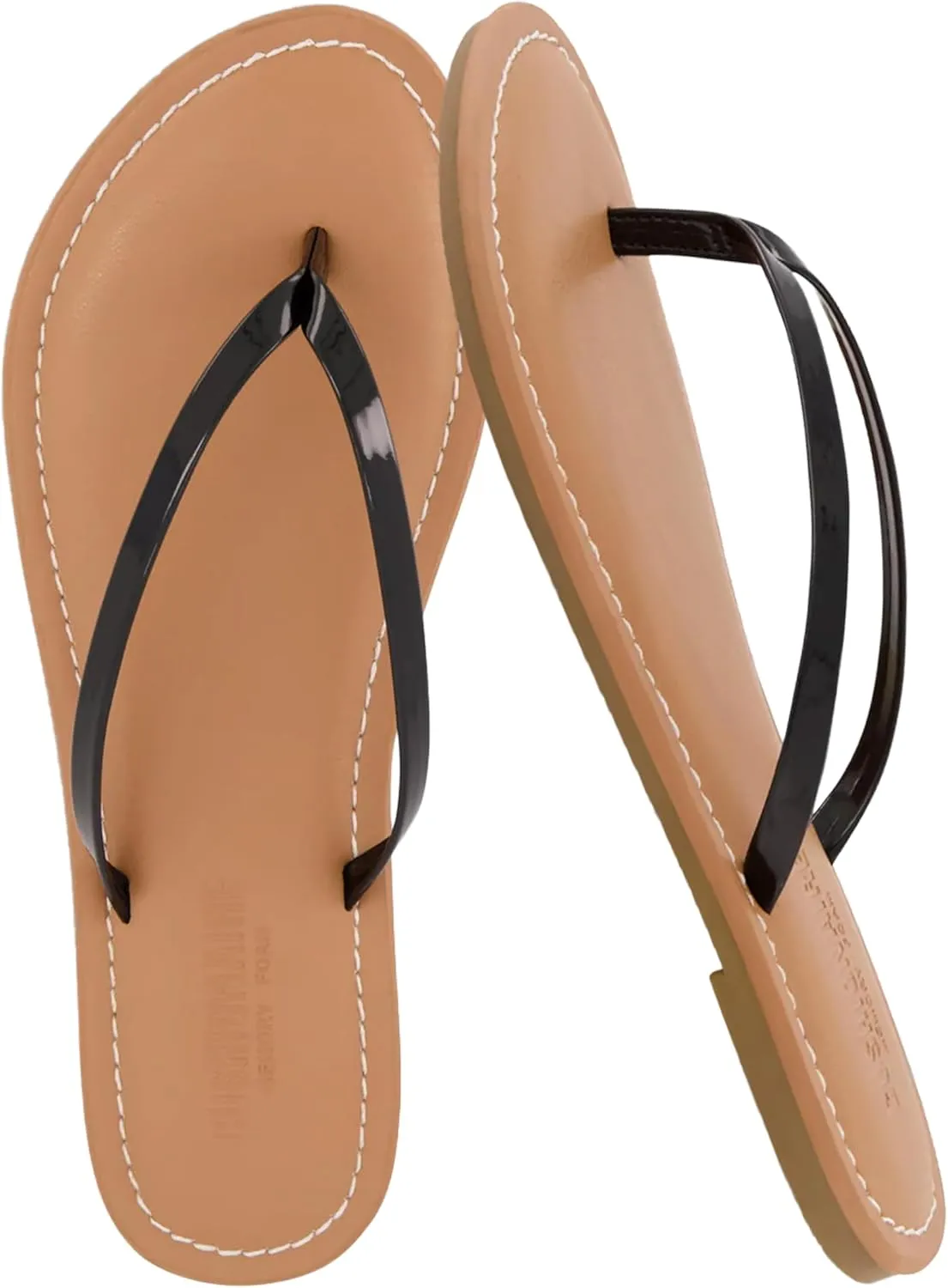 CUSHIONAIRE Women's Cora Flat Flip Flop Sandal with  Comfort