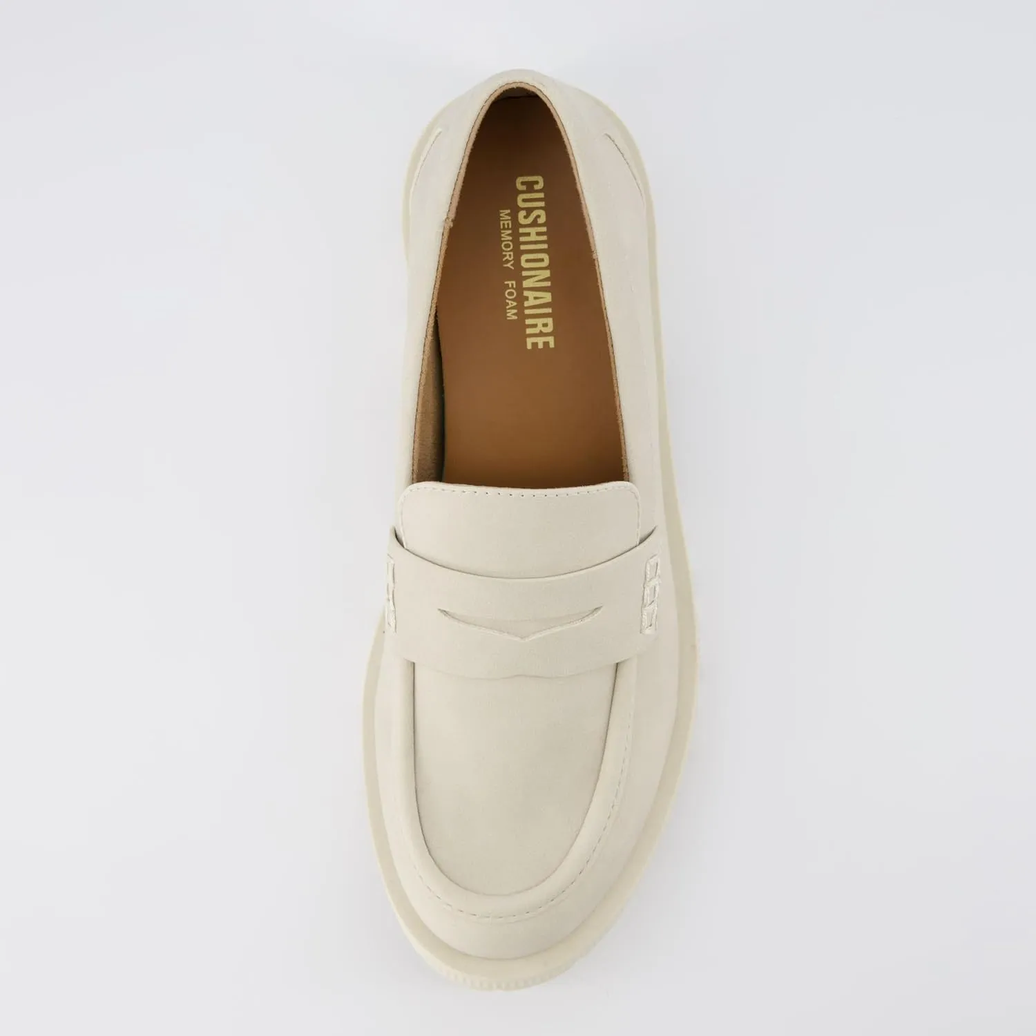CUSHIONAIRE Women's Curtis Slip on Loafer  Memory Foam, Wide Widths Available