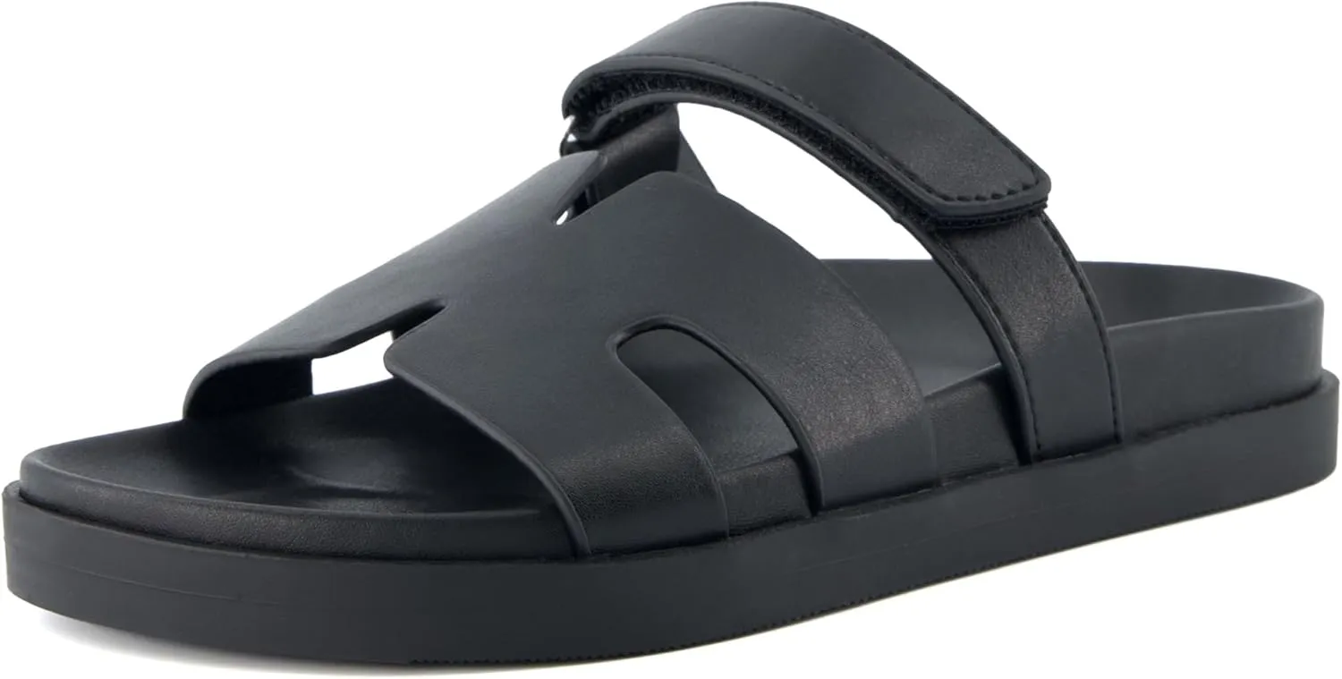 CUSHIONAIRE Women's Estate Footbed Sandal With  Comfort
