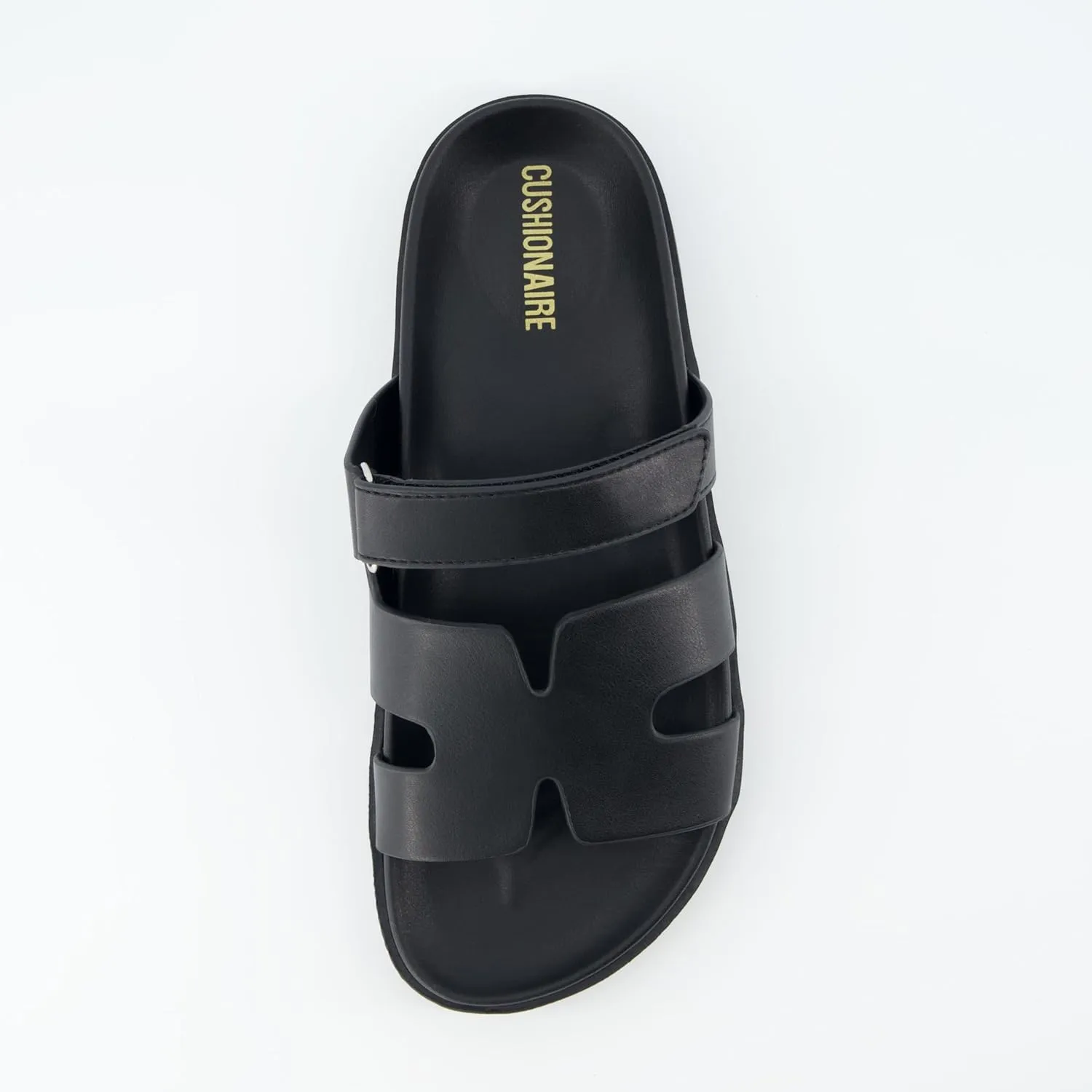CUSHIONAIRE Women's Estate Footbed Sandal With  Comfort
