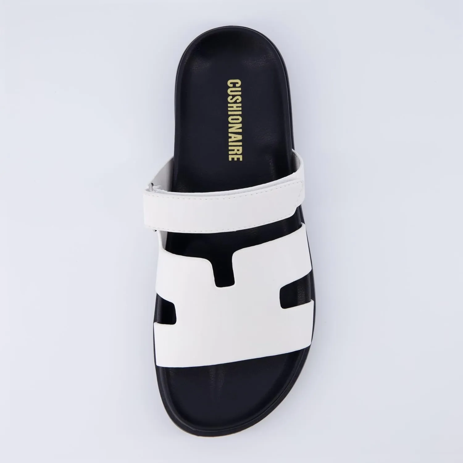 CUSHIONAIRE Women's Lotto footbed sandal with  Comfort, Wide Widths Available