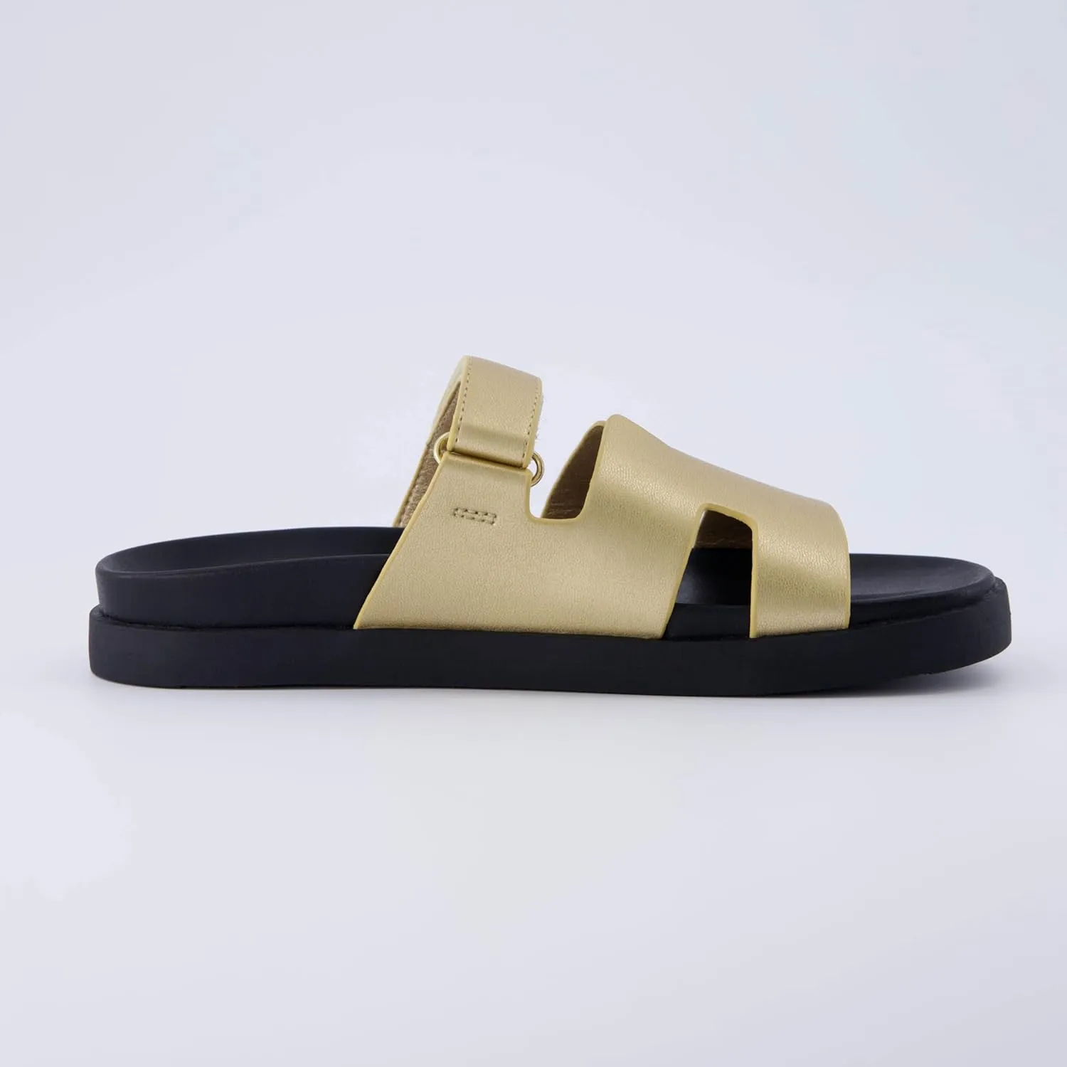 CUSHIONAIRE Women's Lotto footbed sandal with  Comfort, Wide Widths Available