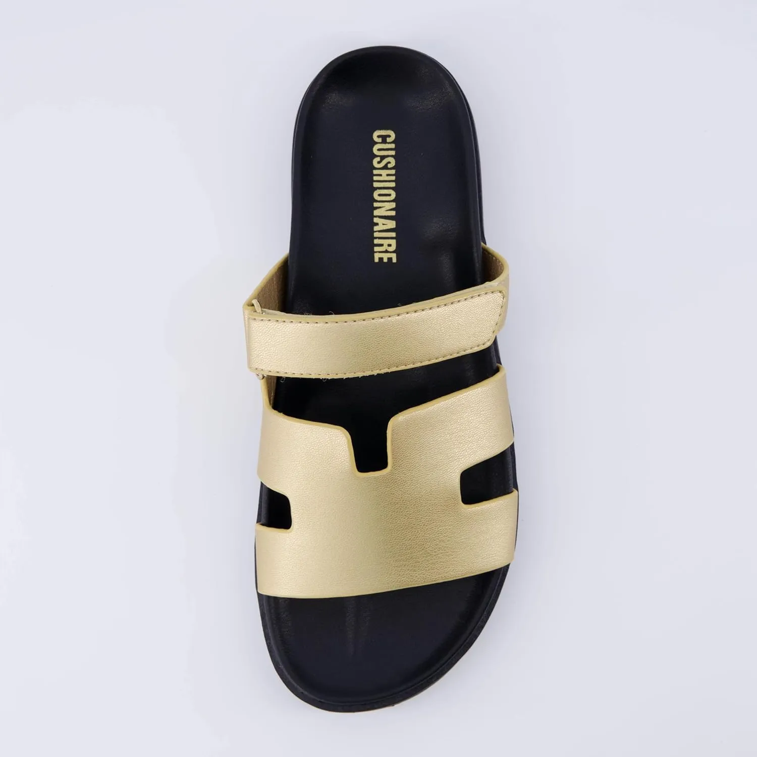 CUSHIONAIRE Women's Lotto footbed sandal with  Comfort, Wide Widths Available