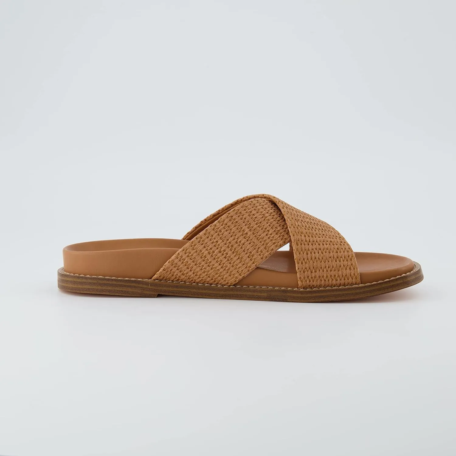 CUSHIONAIRE Women's Nell footbed sandal with  Comfort, Wide Widths Available