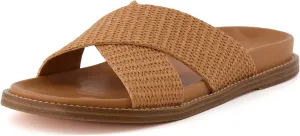 CUSHIONAIRE Women's Nell footbed sandal with  Comfort, Wide Widths Available