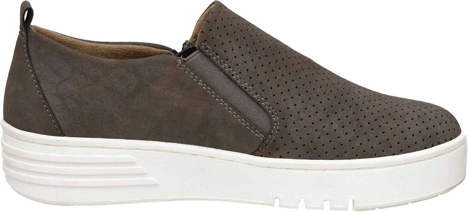 CUSHIONAIRE Women's Nissa Casual Zipper Slip on with  Memory Foam & Wide Widths Available