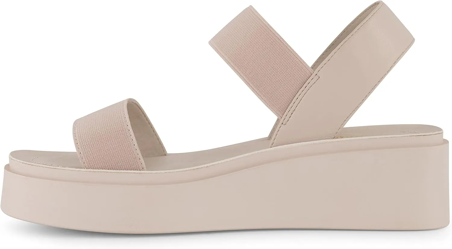 CUSHIONAIRE Women's Pilar stretch platform sandal with  Memory Foam