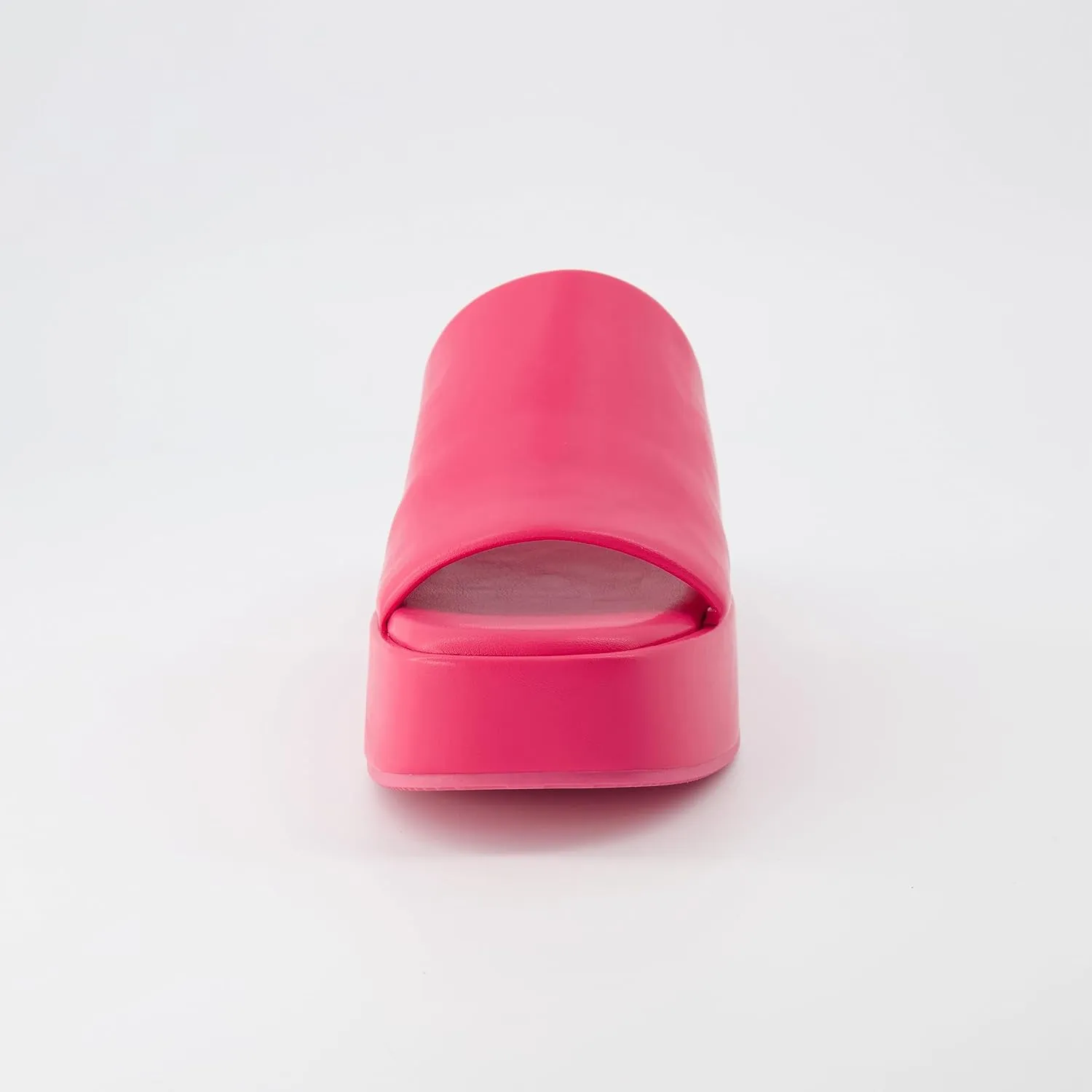 CUSHIONAIRE Women's Spin one band platform sandal with  Memory Foam