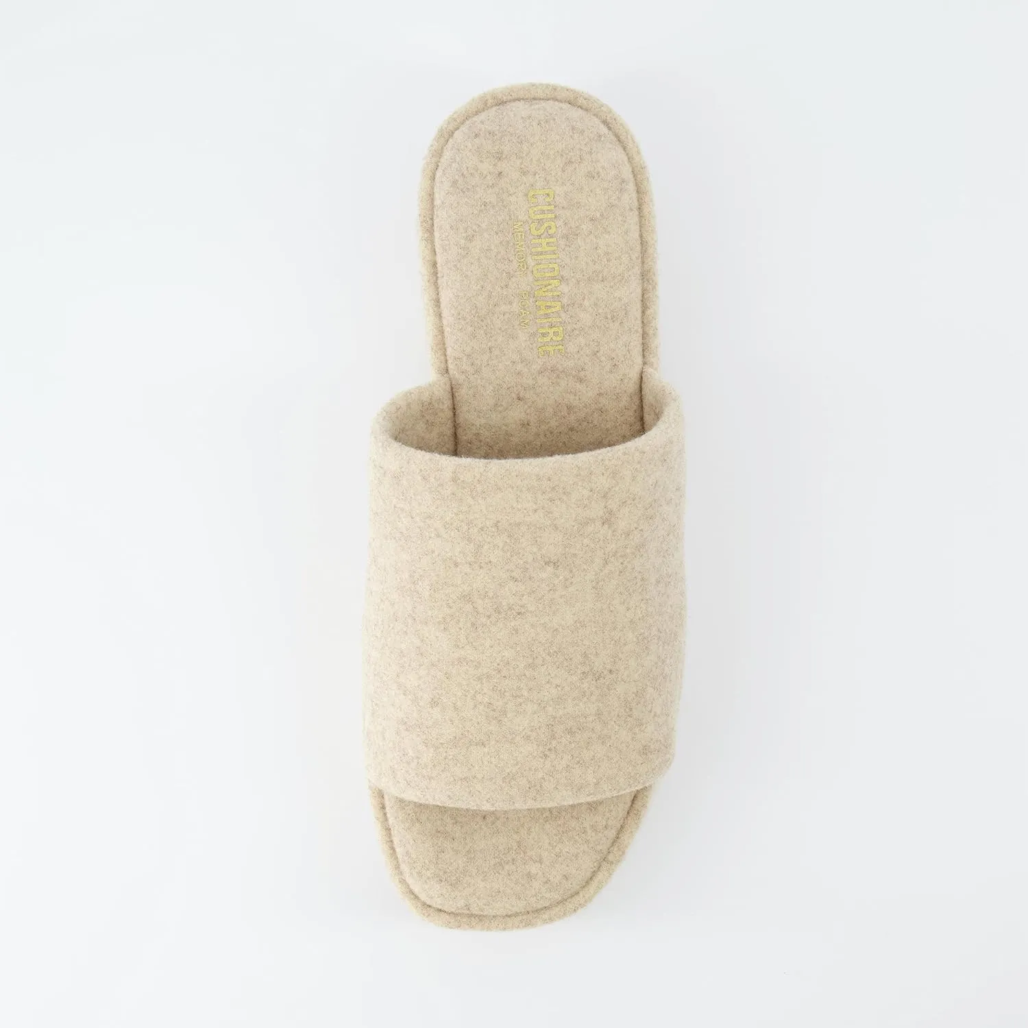 CUSHIONAIRE Women's Spin one band platform sandal with  Memory Foam