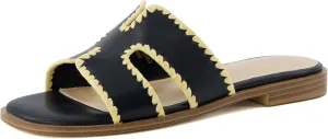 CUSHIONAIRE Women's Voyage slide sandal  Memory Foam, Wide Widths Available