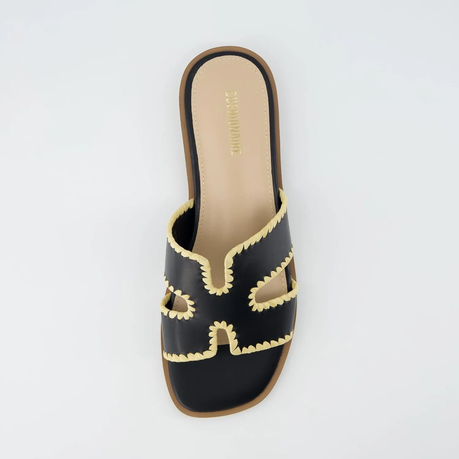 CUSHIONAIRE Women's Voyage slide sandal  Memory Foam, Wide Widths Available