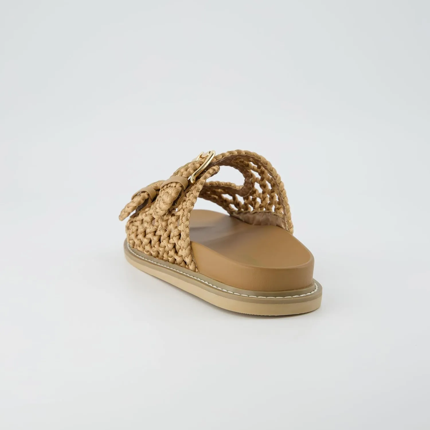 CUSHIONAIRE Women's Weaver Woven footbed sandal with  Comfort, Wide Widths Available