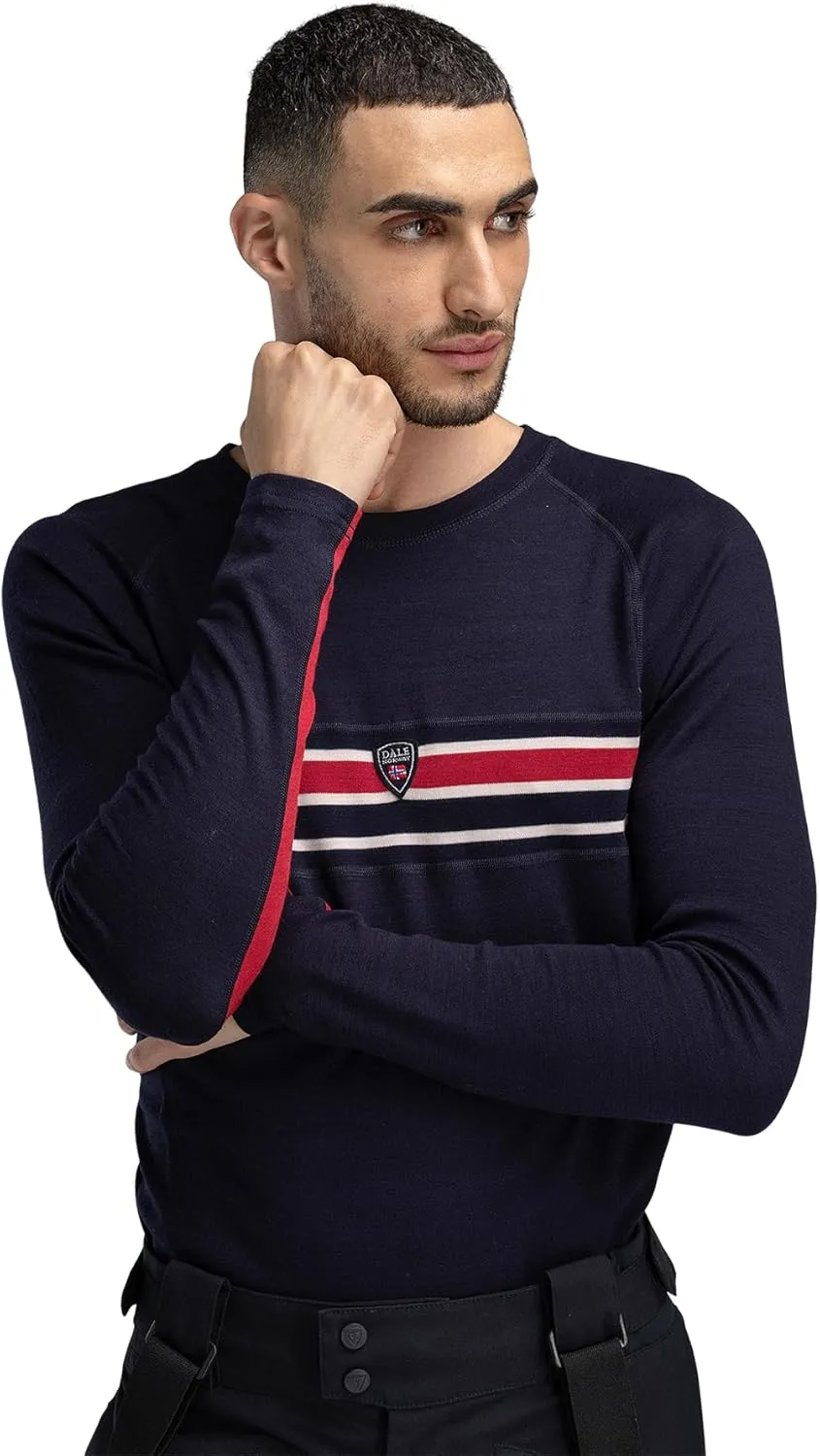 Dale of Norway Aksla Sweaters for Men - Merino Wool Base Layer Sweater for Men