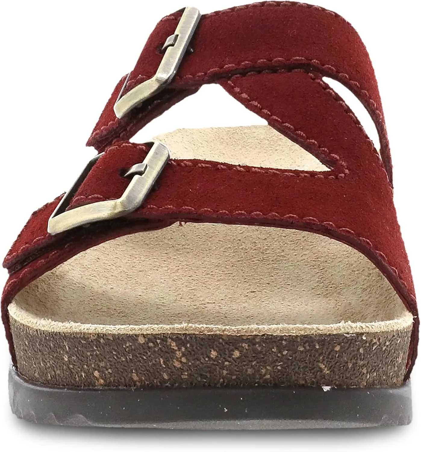 Dansko Dayna Double Buckle, Slip-On Sandal for Women - Cushioned Cork Midsole for Comfort and Shock Absorption - Vibram ECOSTEP EVO Rubber Outsole for Long-Lasting Wear