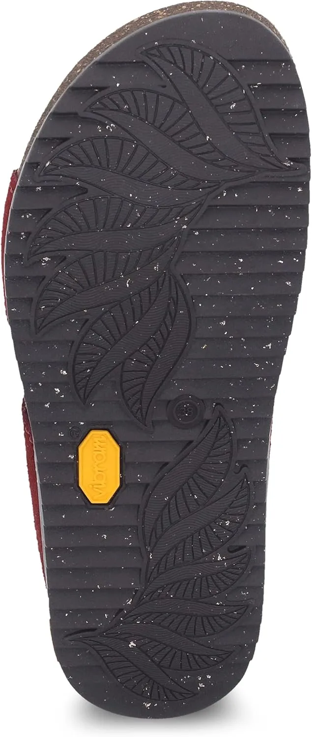 Dansko Dayna Double Buckle, Slip-On Sandal for Women - Cushioned Cork Midsole for Comfort and Shock Absorption - Vibram ECOSTEP EVO Rubber Outsole for Long-Lasting Wear