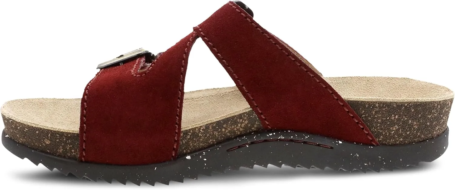 Dansko Dayna Double Buckle, Slip-On Sandal for Women - Cushioned Cork Midsole for Comfort and Shock Absorption - Vibram ECOSTEP EVO Rubber Outsole for Long-Lasting Wear