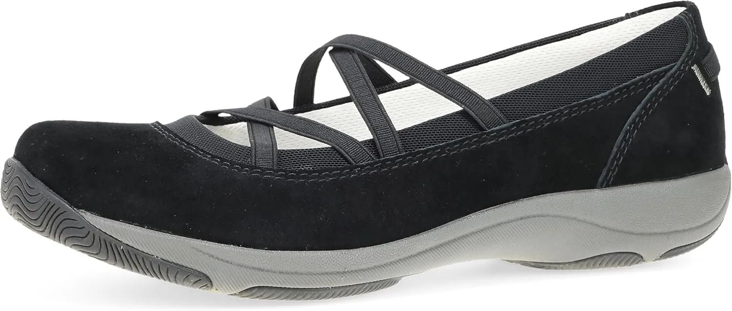Dansko Harper Women's Slip-On Mary Jane Sneaker - Elasticized Straps, Removable Footbed, Arch Support, Comfortable & Stylish Travel Sneaker