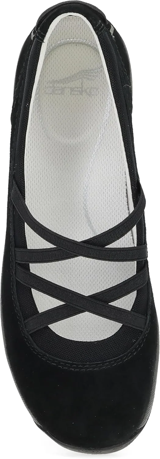 Dansko Harper Women's Slip-On Mary Jane Sneaker - Elasticized Straps, Removable Footbed, Arch Support, Comfortable & Stylish Travel Sneaker