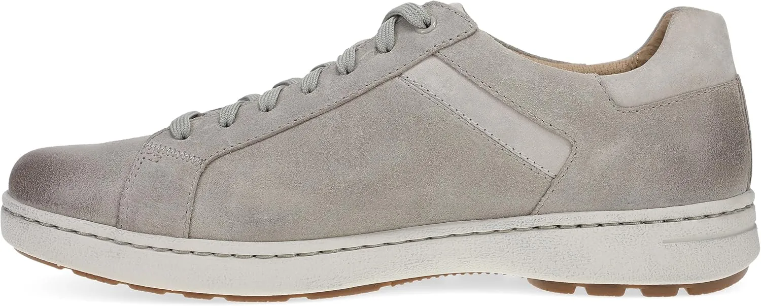 Dansko Trevor Lace up Stylish Sneaker for Men - Leather Linings for Breathability - Slip-Resistant Outsole