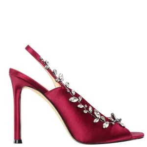 DEANNE-CRIMSON SATIN