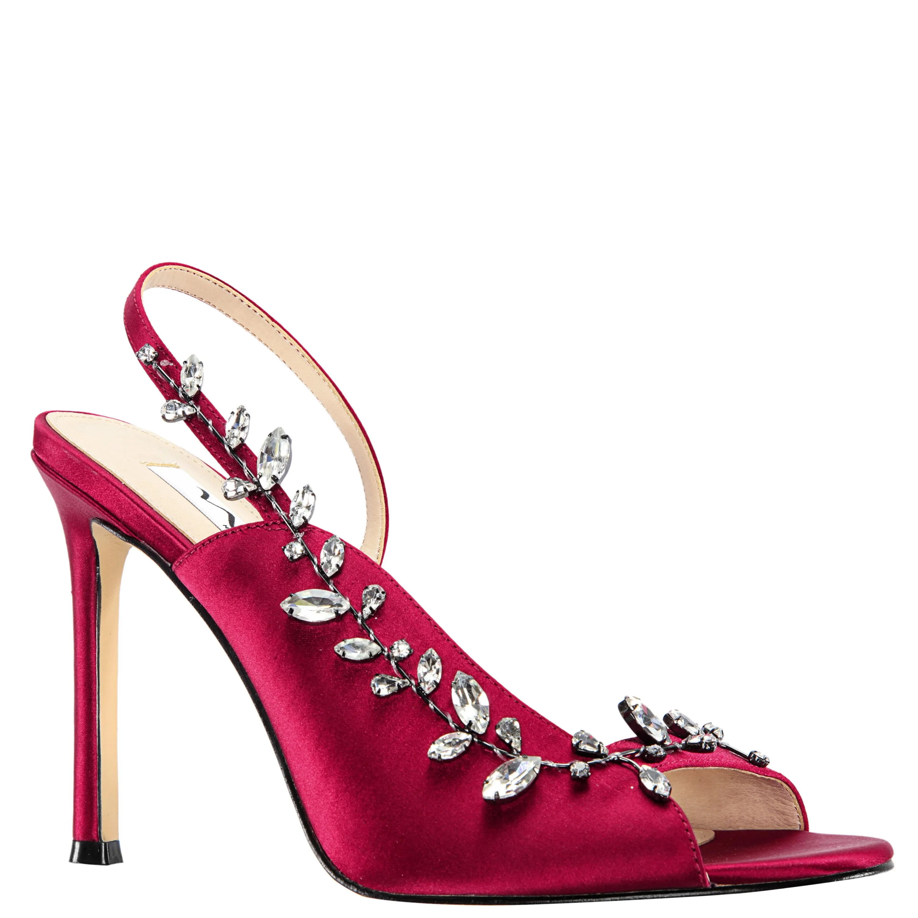 DEANNE-CRIMSON SATIN