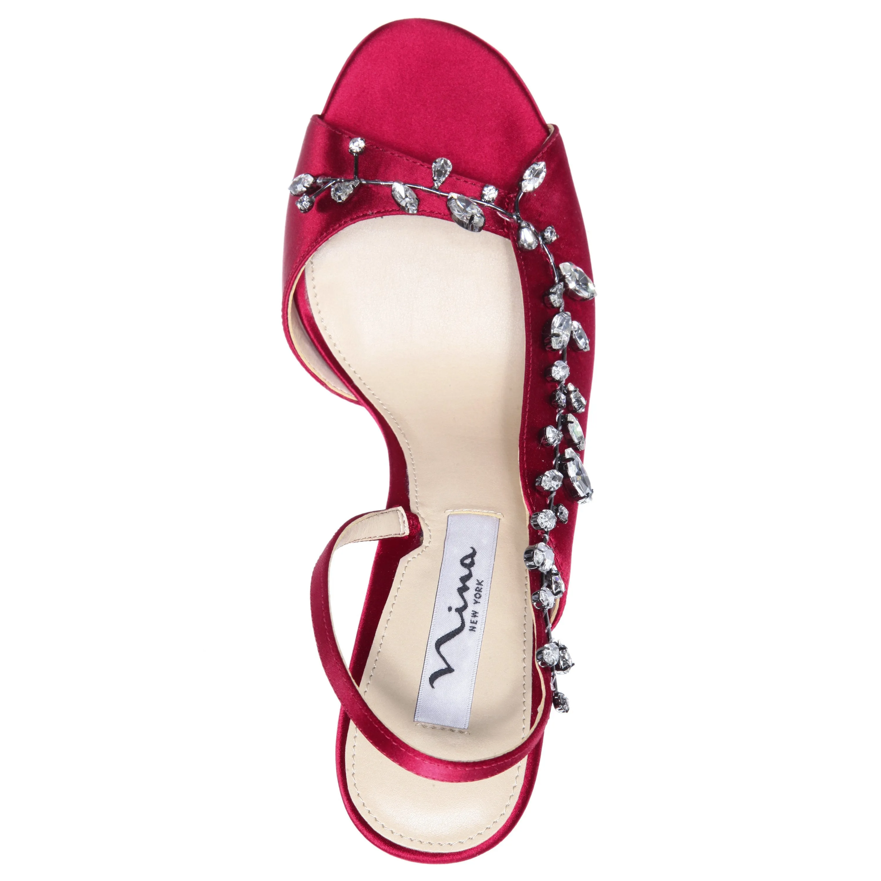 DEANNE-CRIMSON SATIN