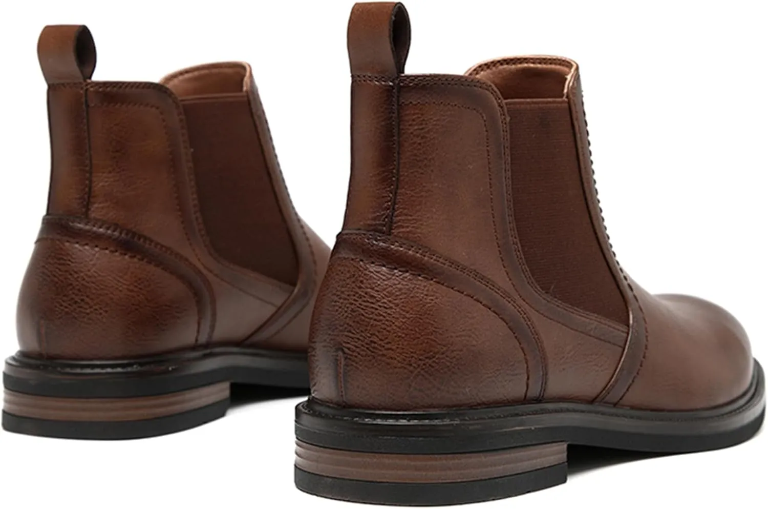 DECARSDZ Men's Chelsea Boots Casual Classic Comfy Slip-On Suede Chukka Mens Ankle Boot