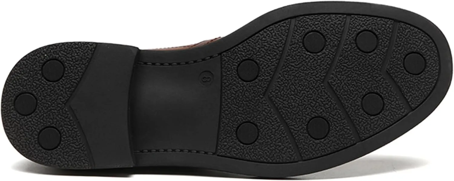 DECARSDZ Men's Chelsea Boots Casual Classic Comfy Slip-On Suede Chukka Mens Ankle Boot