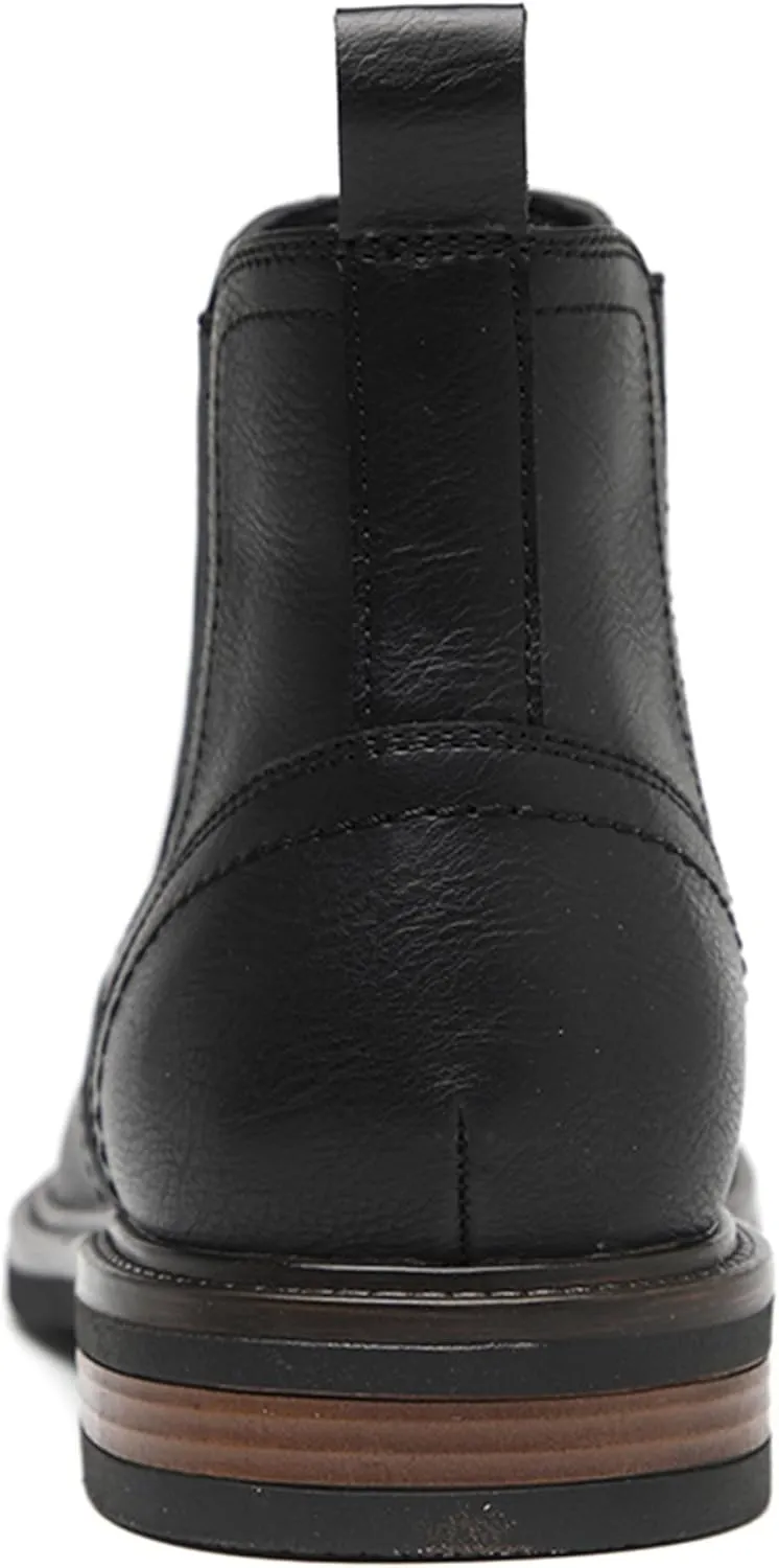 DECARSDZ Men's Chelsea Boots Casual Classic Comfy Slip-On Suede Chukka Mens Ankle Boot