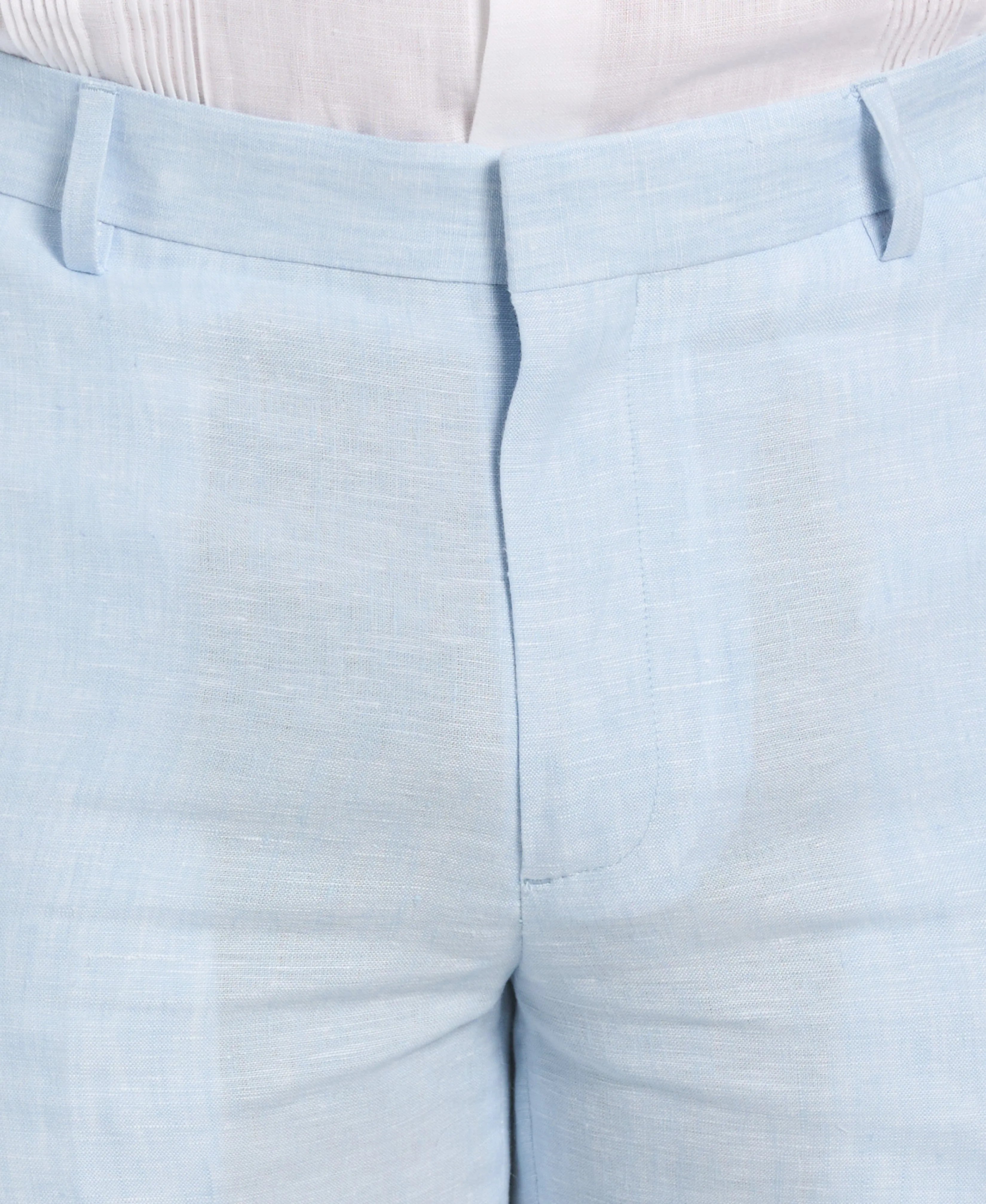 Delave Linen Flat Front Pant