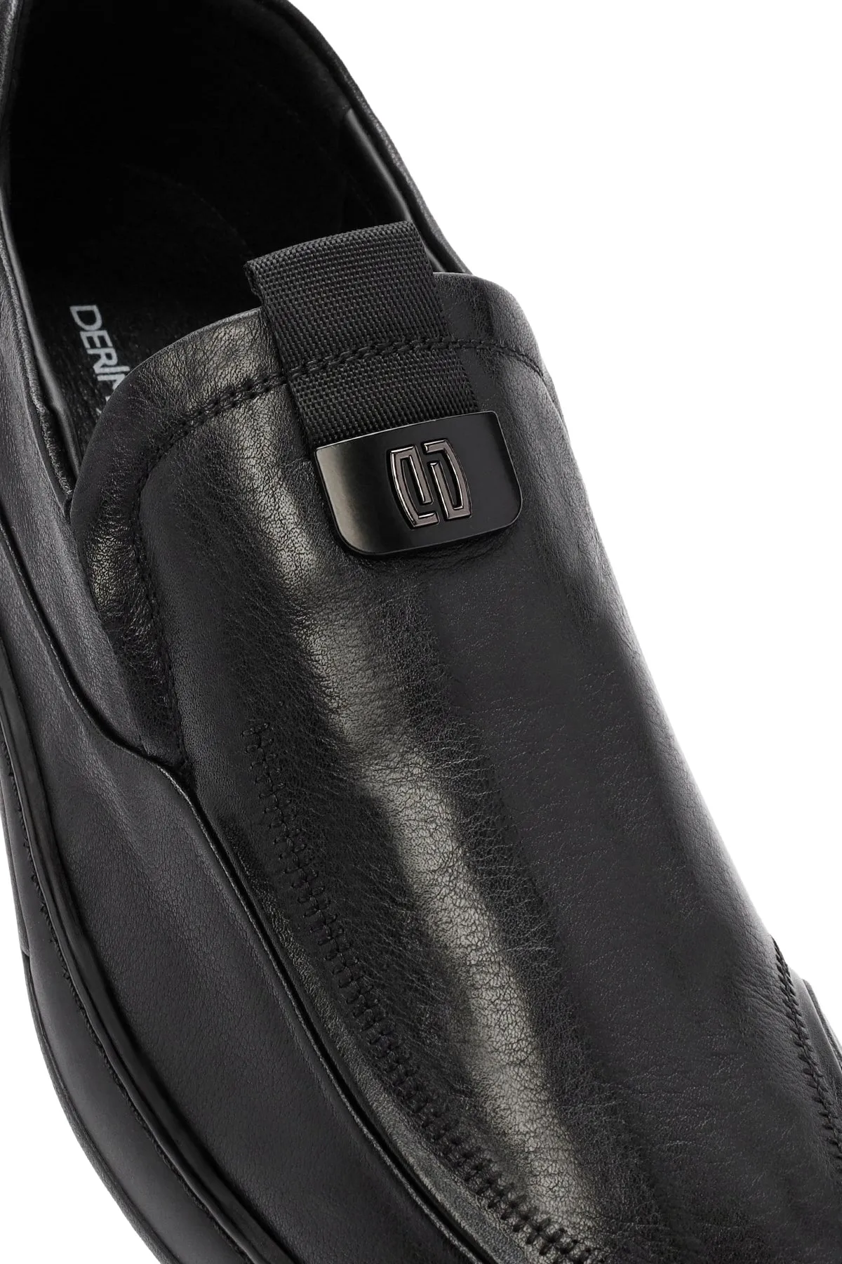 Derimod Fly Erkek Siyah Deri Casual Loafer