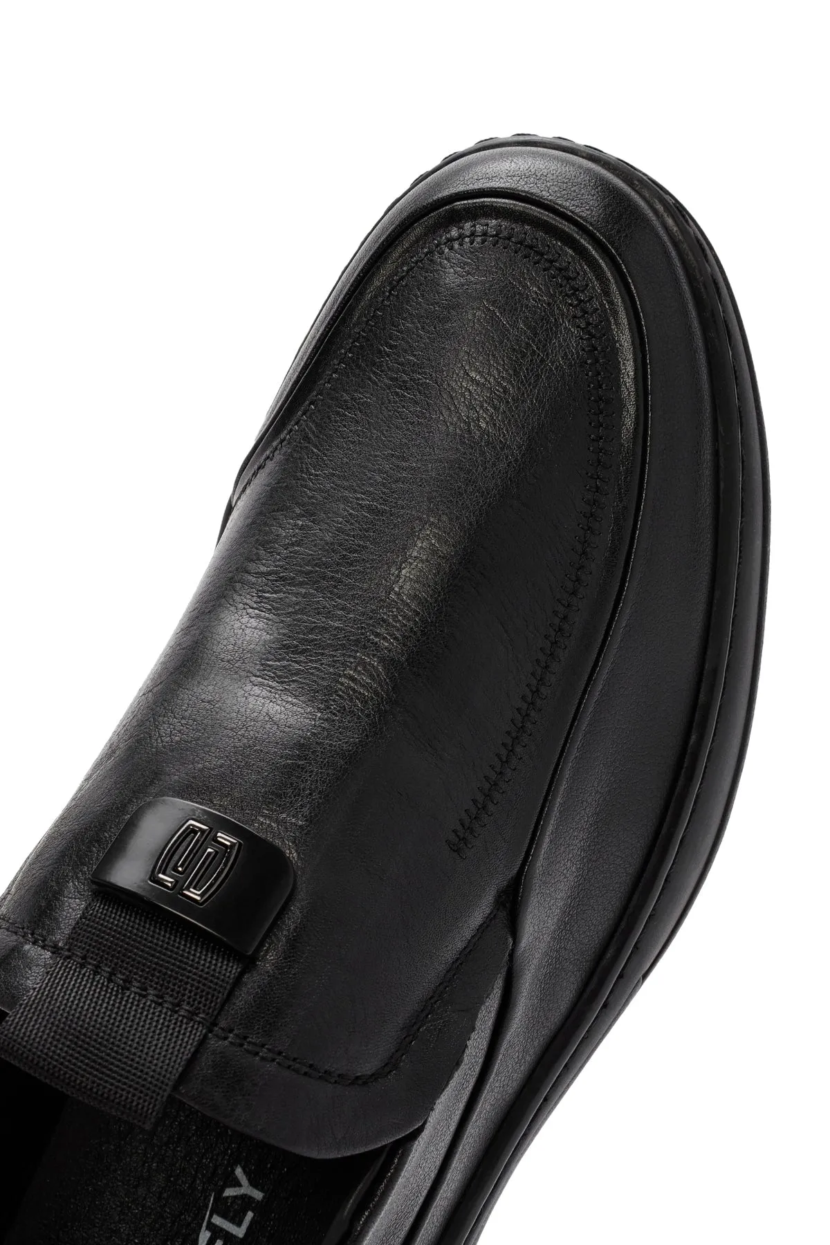 Derimod Fly Erkek Siyah Deri Casual Loafer