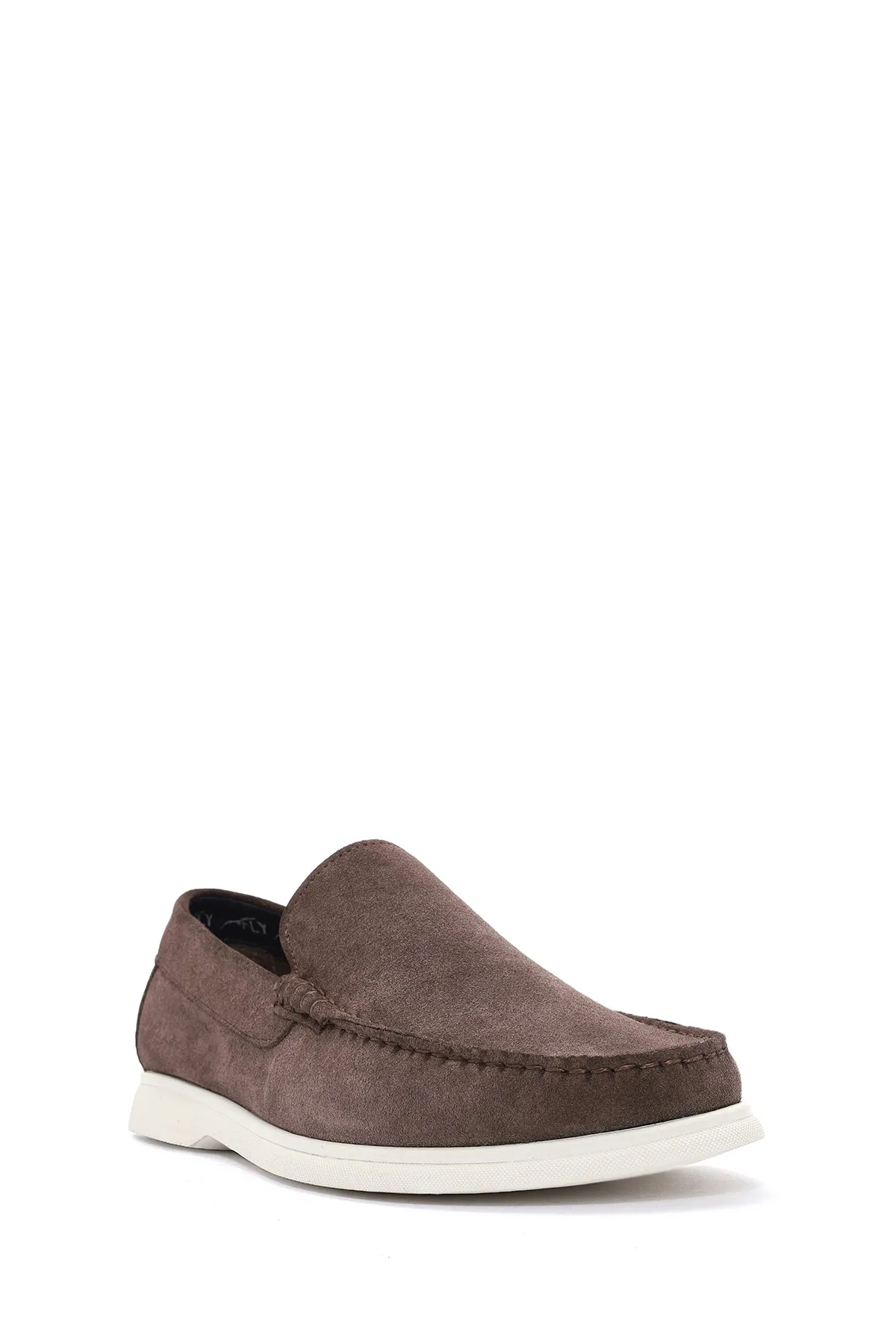 Derimod Fly Erkek Vizon Süet Deri Loafer
