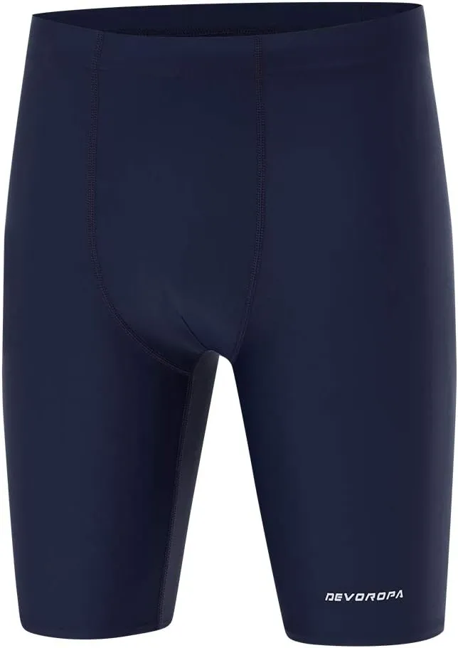 DEVOROPA Boys' Swim Jammers Youth Competitive Swim Team Suit Quick Dry Athletic Swimming Shorts UPF 50 Slim/Regular/Husky Fit