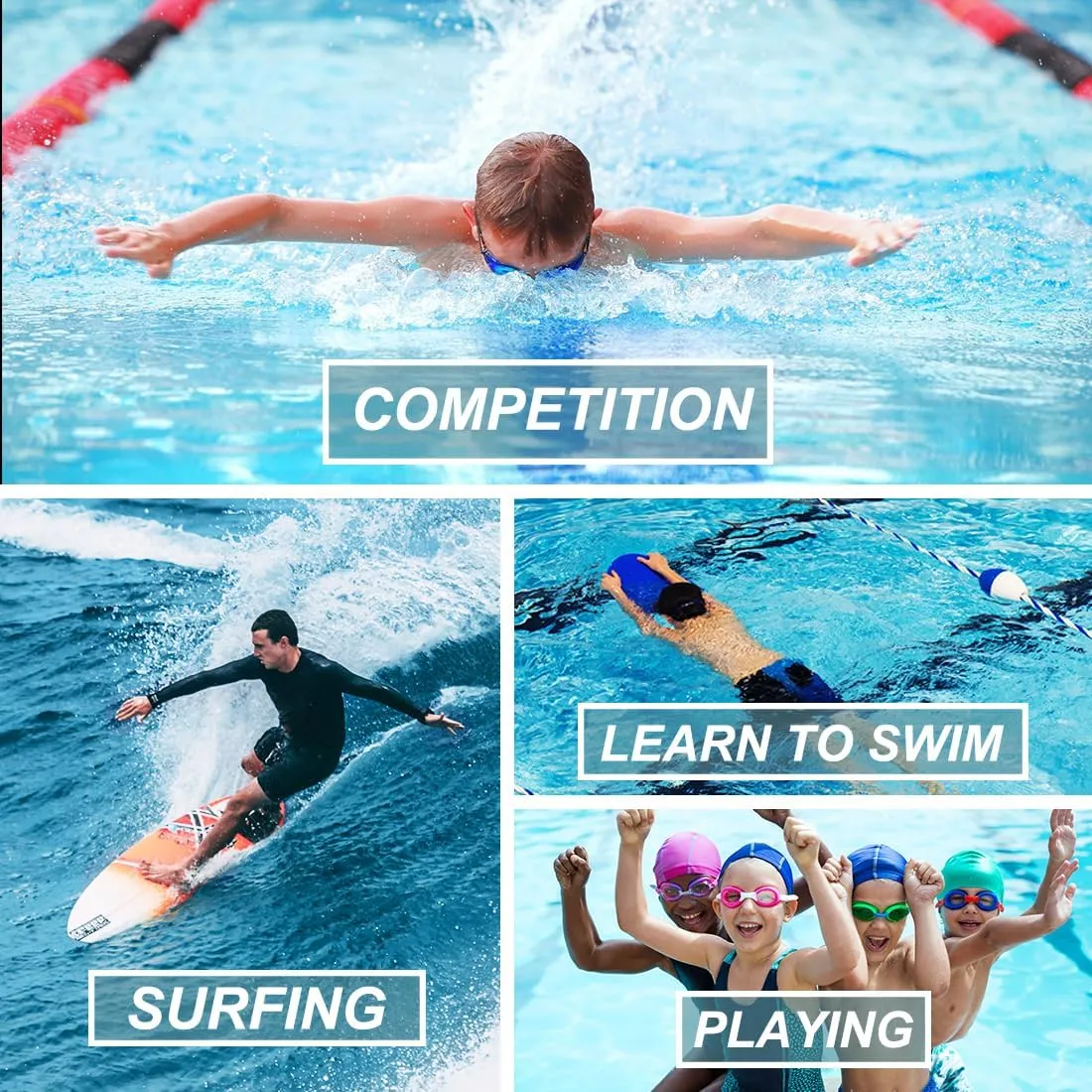 DEVOROPA Boys' Swim Jammers Youth Competitive Swim Team Suit Quick Dry Athletic Swimming Shorts UPF 50 Slim/Regular/Husky Fit