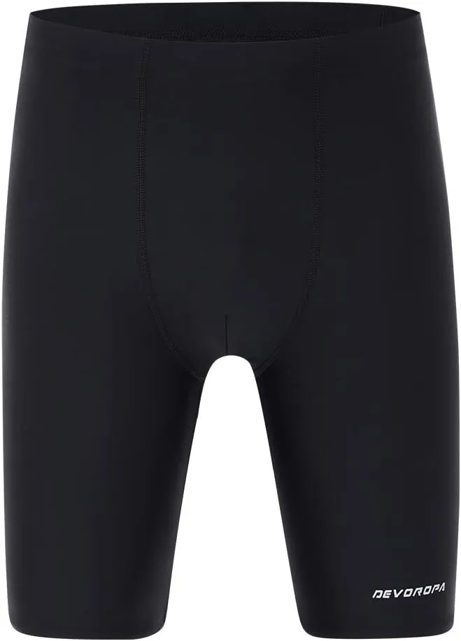DEVOROPA Boys' Swim Jammers Youth Competitive Swim Team Suit Quick Dry Athletic Swimming Shorts UPF 50 Slim/Regular/Husky Fit